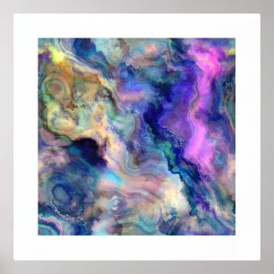 Abstract art colors Foil Print