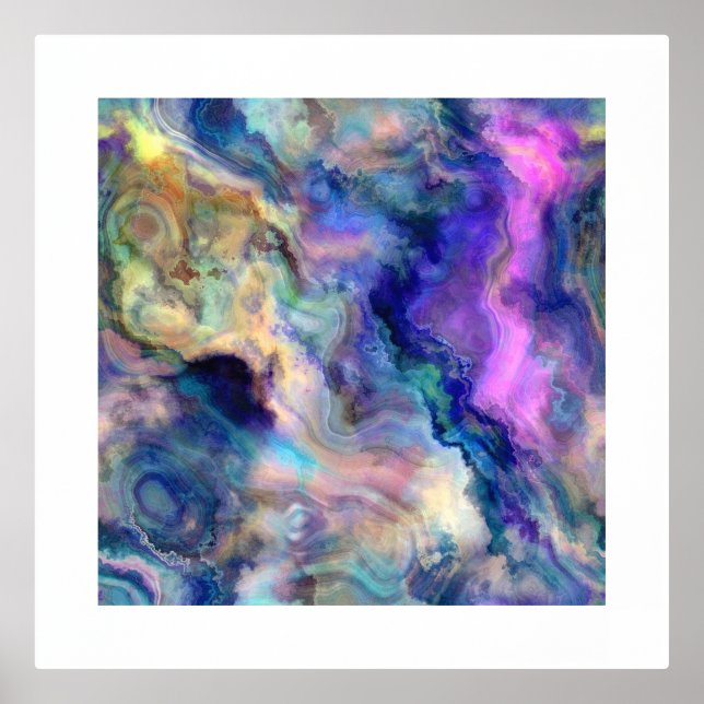 Abstract art colors Foil Print (Front)