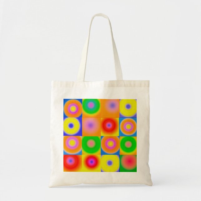 Abstract Art Colourful Happy Tote Bag (Front)