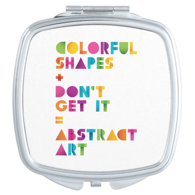 Abstract Art Compact Mirror (Front)