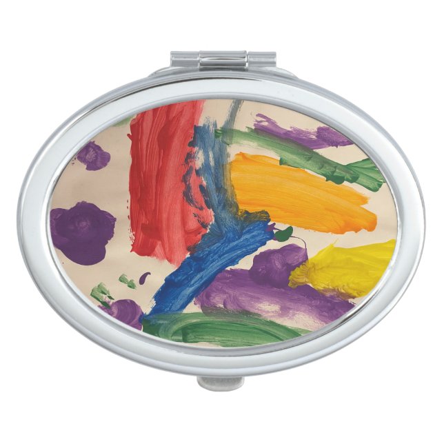Abstract Art Compact Mirror (Front)