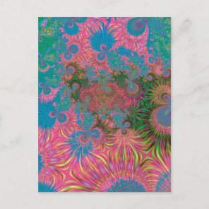 Abstract Art Corals Postcard