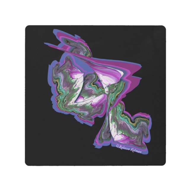 Abstract Art created w/ Paint & Digital Creativity (Front)