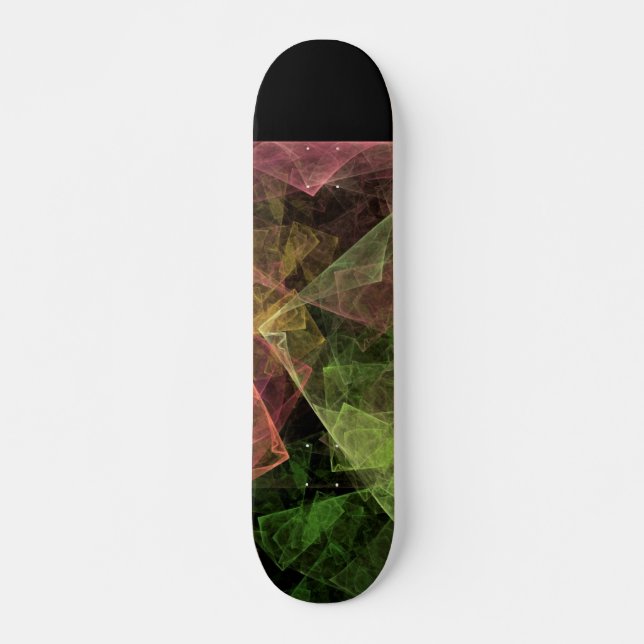 Abstract Art Cubic Space Skateboard Deck (Front)