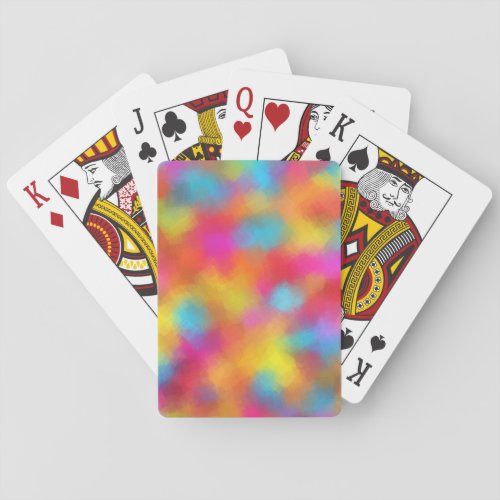 Abstract Art Custom Elegant Template Colorful Playing Cards