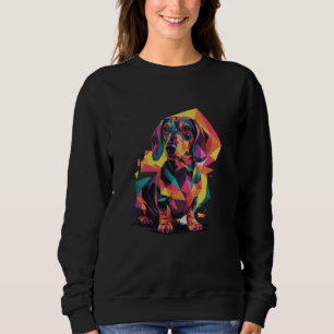 Abstract Art Dachshund Dog Dachshunds Doxie Sweatshirt