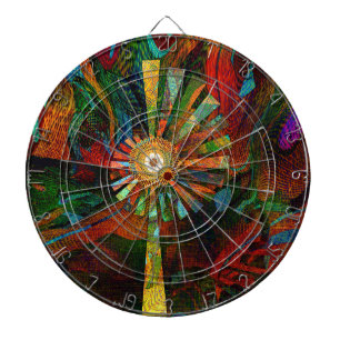 Abstract Art Dartboard