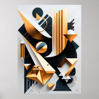 Abstract Art Deco Poster | Office, home, public