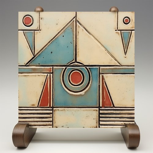 Abstract Art Deco Symmetry Ceramic Tile
