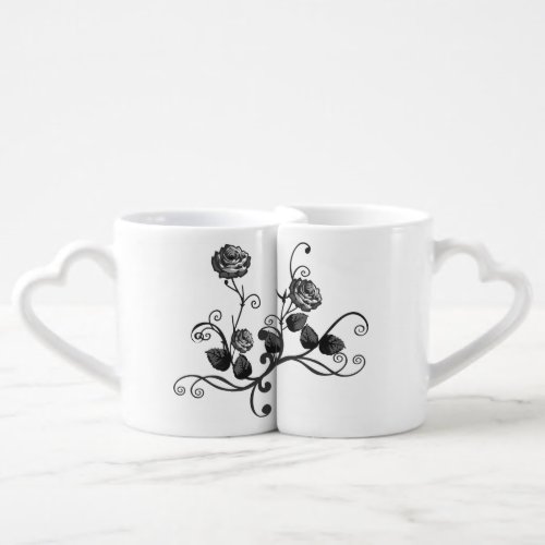 abstract_art_decorative_floral coffee mug set