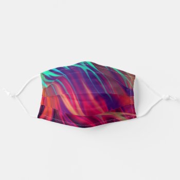 Abstract Art Deep Colors Adult Cloth Face Mask by MHDesignStudio at Zazzle