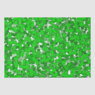 Abstract Art Design Green Foliage Tissue Paper
