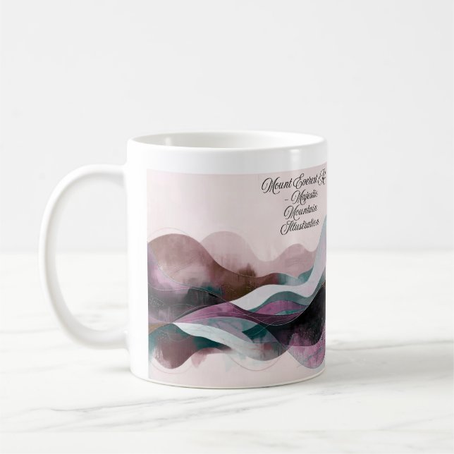 Abstract Art Design | Modern Minimalist Coffee Mug (Left)