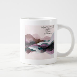 Abstract Art Design | Modern Minimalist Giant Coffee Mug