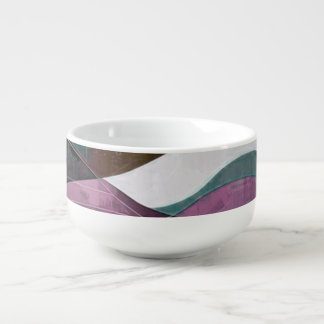 Abstract Art Design | Modern Minimalist Soup Mug