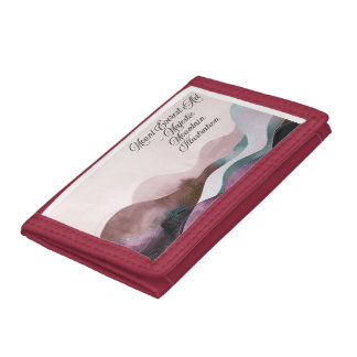 Abstract Art Design | Modern Minimalist Trifold Wallet