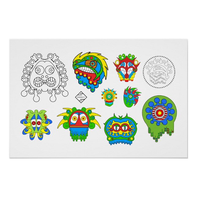 Abstract Art Design Poster (Front)
