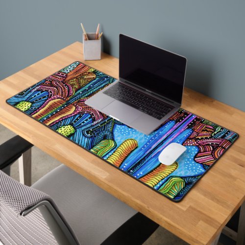 Abstract Art Desk Mat