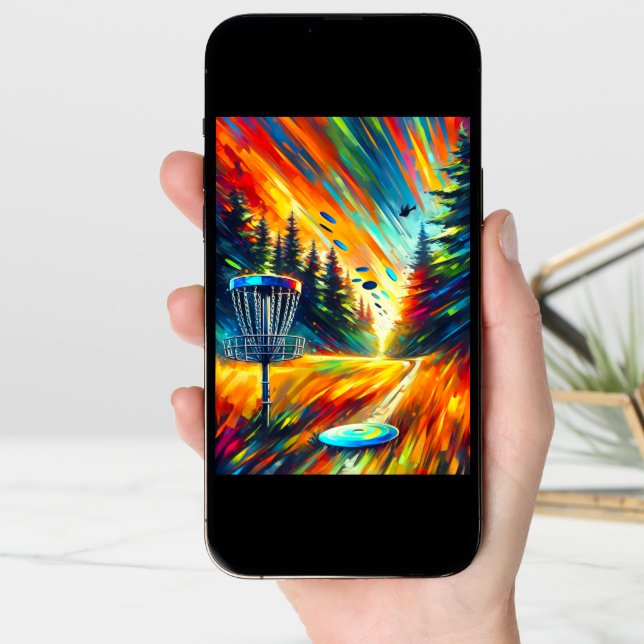 Abstract Art Disc Golf Best Birthday by Par Card (Front Digital)