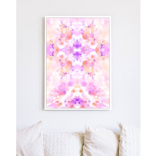 Abstract Art Divine Femininity Purple Orange Boho Poster