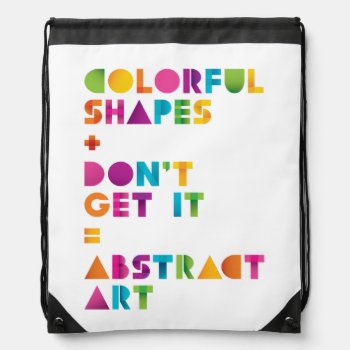 Abstract Art Drawstring Bag by AuraEditions at Zazzle