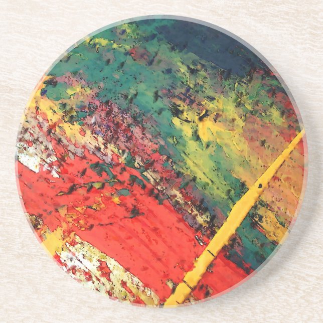 Abstract Art Drink Coaster (Front)