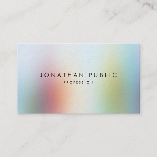 Abstract Art Elegant Template Luxury Premium Thick Business Card