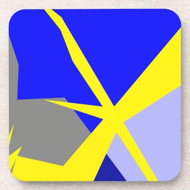 Abstract Art Energy Beverage Coaster (Front)