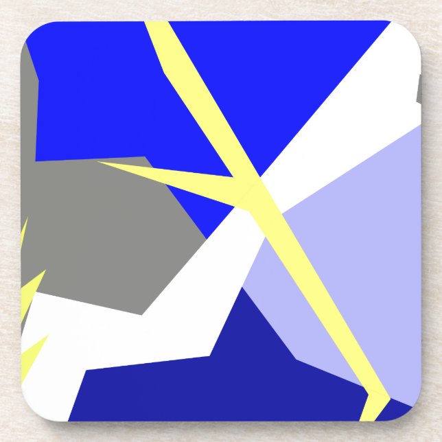 Abstract Art Energy Beverage Coaster (Front)