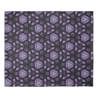Abstract art eyes and diamond watercolour pattern duvet cover