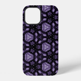 Abstract art eyes and diamond watercolour pattern  iPhone 12 case