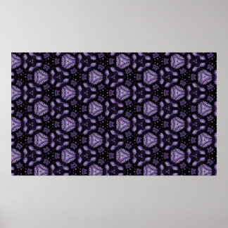 Abstract art eyes and diamond watercolour pattern poster