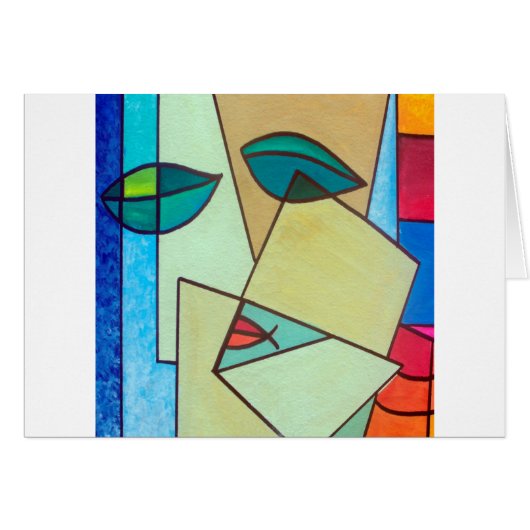 abstract art face (Front Horizontal)