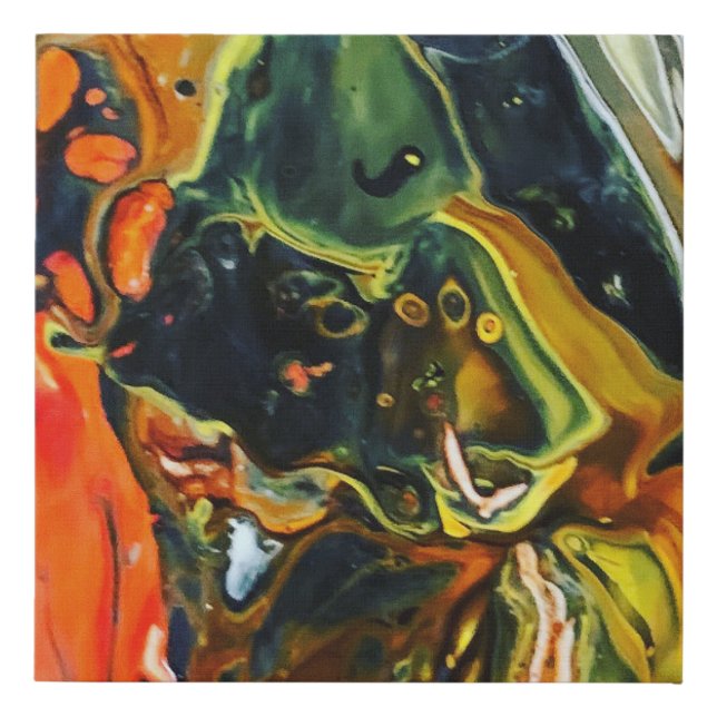 Abstract art Faux Wrapped Canvas Print (Front)