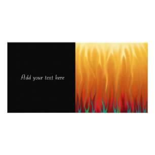 Abstract Art - Fire - Background Flames Card