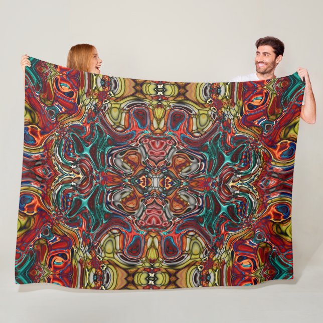 abstract art Fleece Blanket (In Situ)