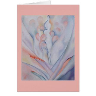 Abstract art floral bouquet cards