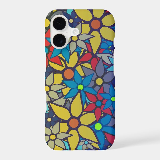 Abstract Art Floral Pattern #4 Iphone Case (Back)