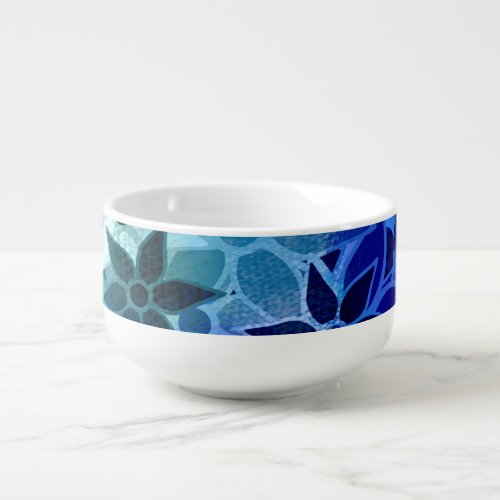 Abstract Art Flower Pattern 10 Soup Mug