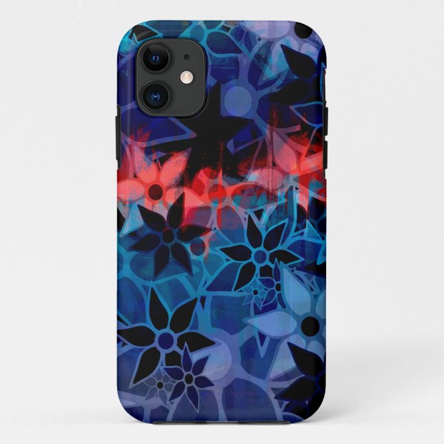 Abstract Art Flower Pattern #2 Case-Mate iPhone Case (Back)