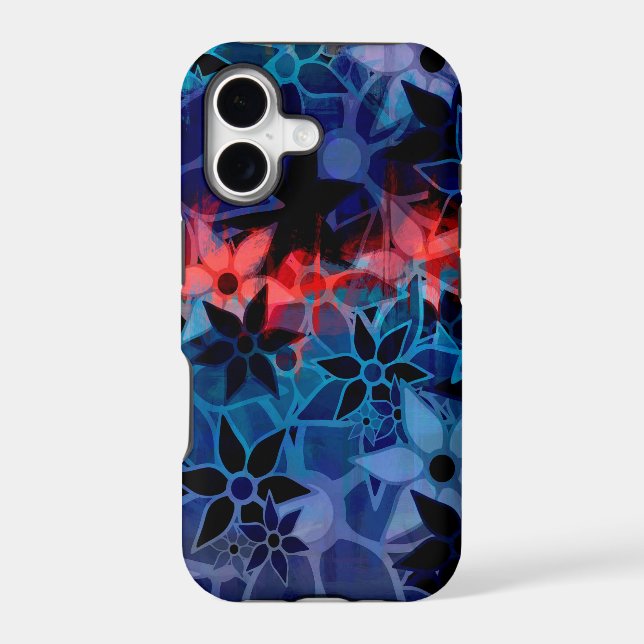 Abstract Art Flower Pattern #2 Iphone Case (Back)