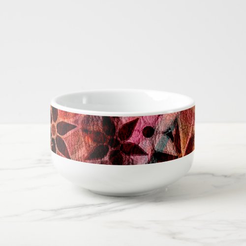 Abstract Art Flower Pattern 3 Soup Mug