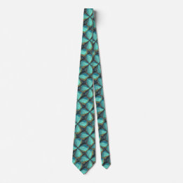 Abstract Art Flower Print Neck Tie
