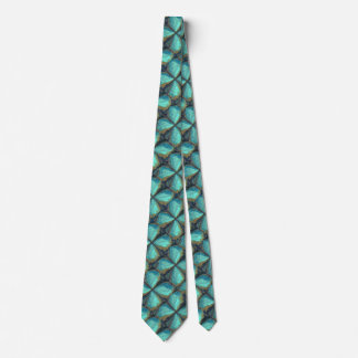 Abstract Art Flower Print Neck Tie
