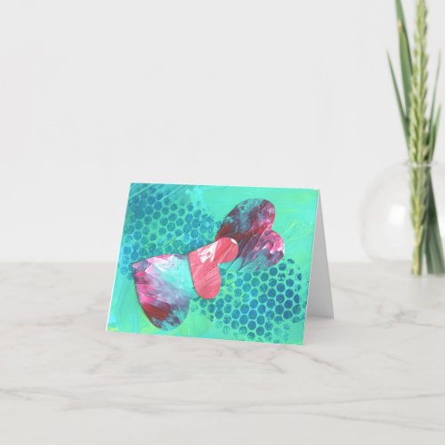 Abstract Art Folded blank note Card