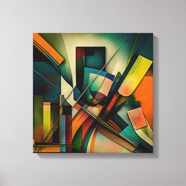 Abstract art frame canvas print (Front)