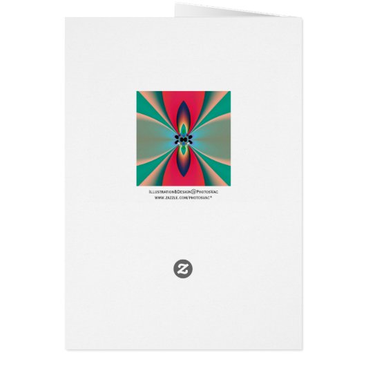 Abstract Art Funky Flower (Back)