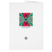 Abstract Art Funky Flower Cards (Back)