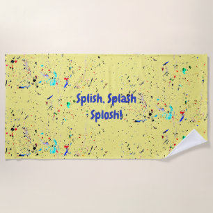 Abstract Art Funny Custom Color Beach Towel