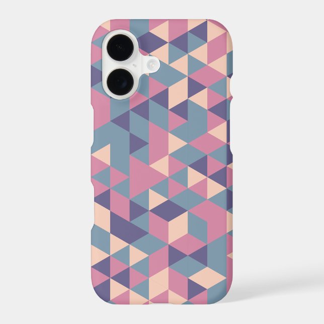 Abstract art-Geometric Triangle  Iphone Case (Back)